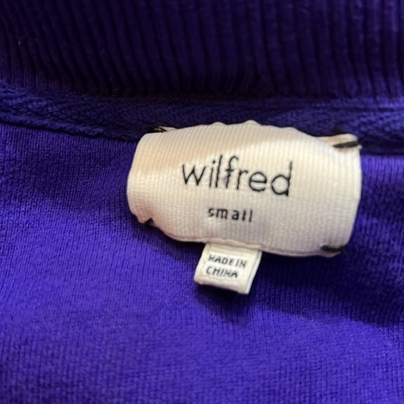 Aritzia Wilfred Diderot Purple Open Carigan size Small - Picture 2 of 7